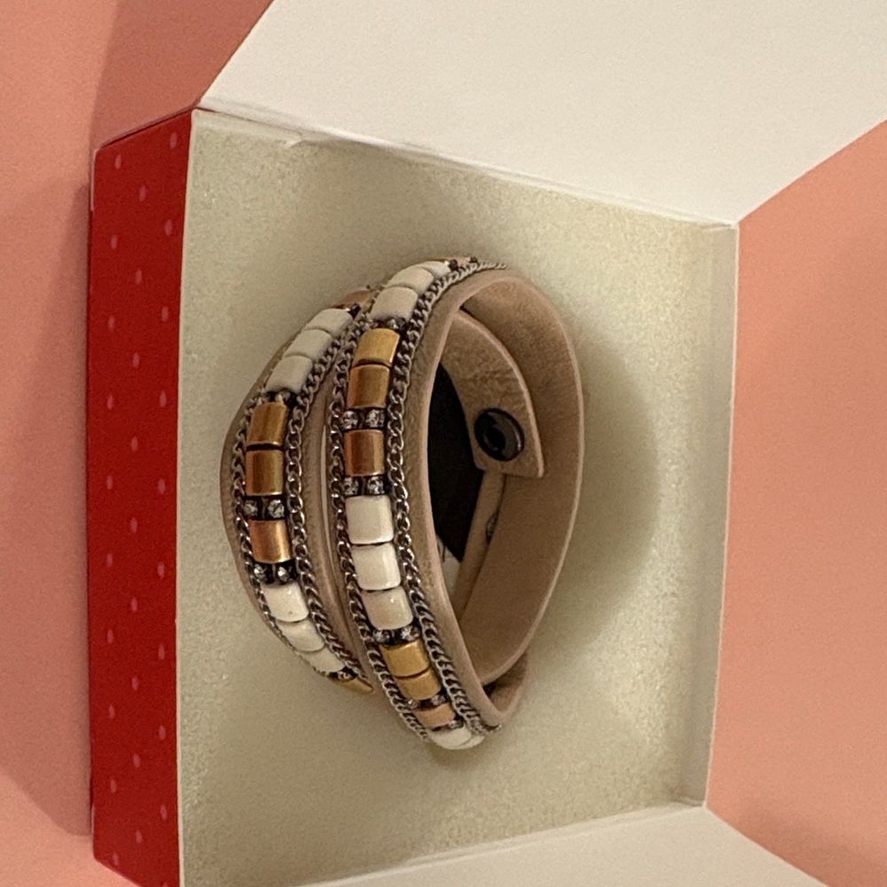 Stella & Dot Cady Wrap Bracelet in Gold